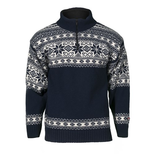 Snøstjerne sweater - Blue/white