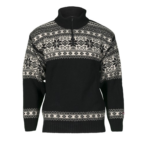 Snøstjerne sweater - Black/white